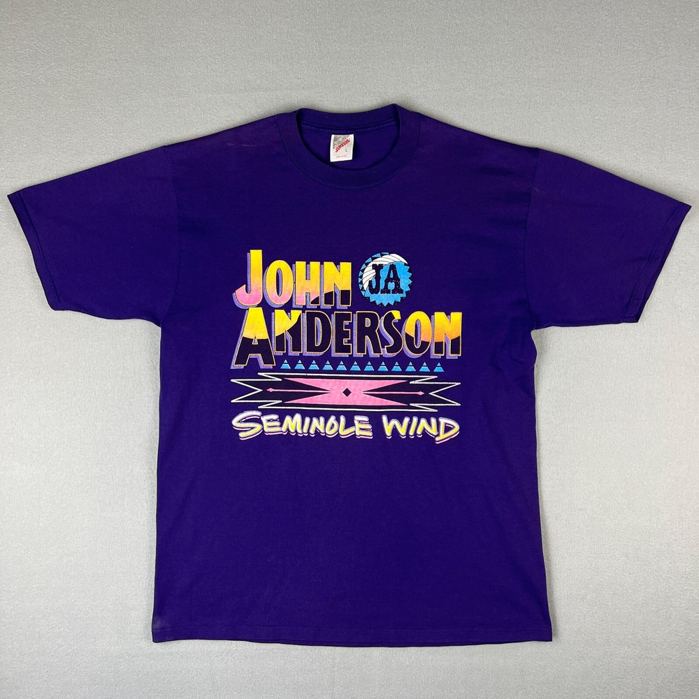 VTG John Anderson Band T Shirt Fits Medium Seminole Wind Country Music 1990s USA